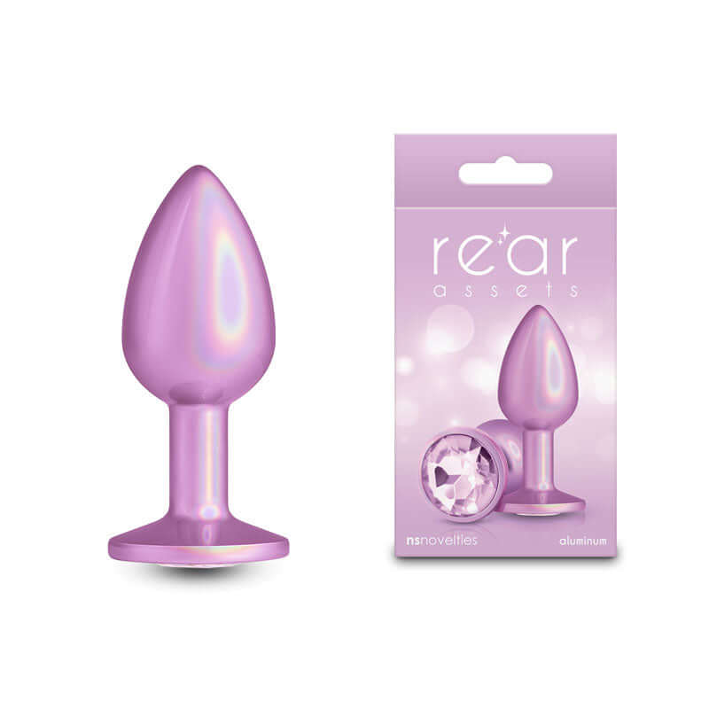 Rear Assets Iridescent Pink - Small - Iridescent Pink 7.1 cm Small Butt Plug