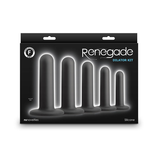 Renegade Dilator Kit - Black Anal Dilator Kit - Set of 5