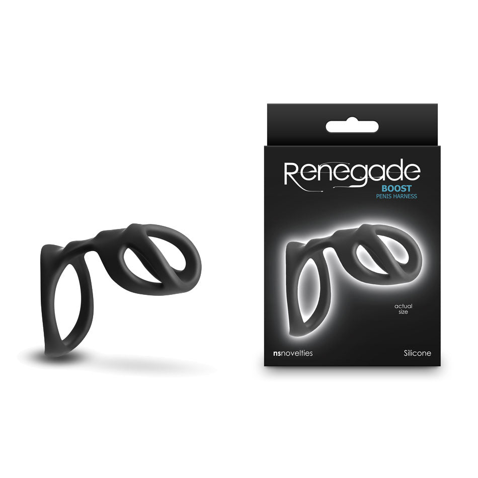 Renegade Boost Black Penis Harness