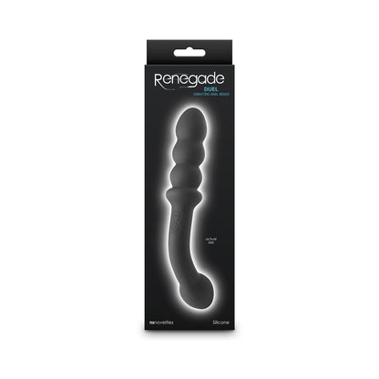 Renegade Duel - Black 21.4 cm USB Rechargeable Vibrating Double Ended Anal Wand