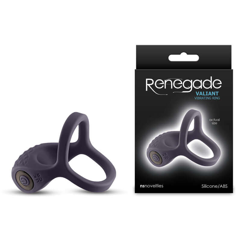 Renegade Valiant - Grey - Grey USB Rechargeable Cock Ring