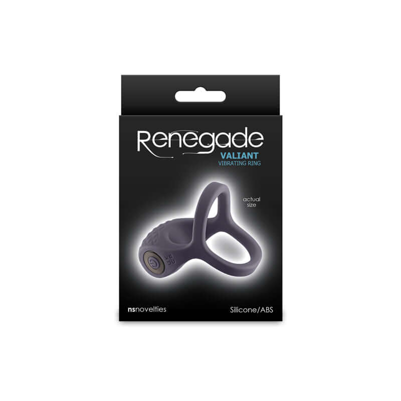Renegade Valiant - Grey - Grey USB Rechargeable Cock Ring