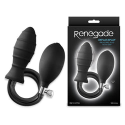 Renegade InflataPlay - Black - Black 10.5 cm Inflatable Butt Plug