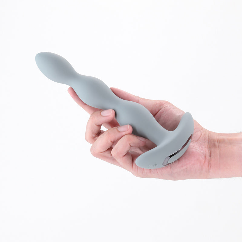 Renegade Vantage - Grey - Grey 20.6 cm USB Rechargeable Vibrating Anal Beads