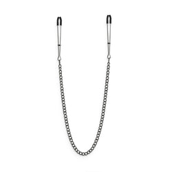 Bound Nipple Clamps - DC3 Gunmetal Nipple Clamps with Chain