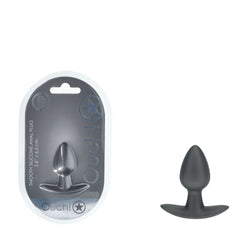 OUCH! Anal Plug Gun Metal Grey 6.5 cm Small Butt Plug