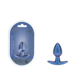 OUCH! Anal Plug Metallic Blue 6.5 cm Small Butt Plug