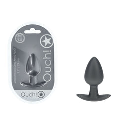 OUCH! Anal Plug Gun Metal Grey 7.9 cm Medium Butt Plug