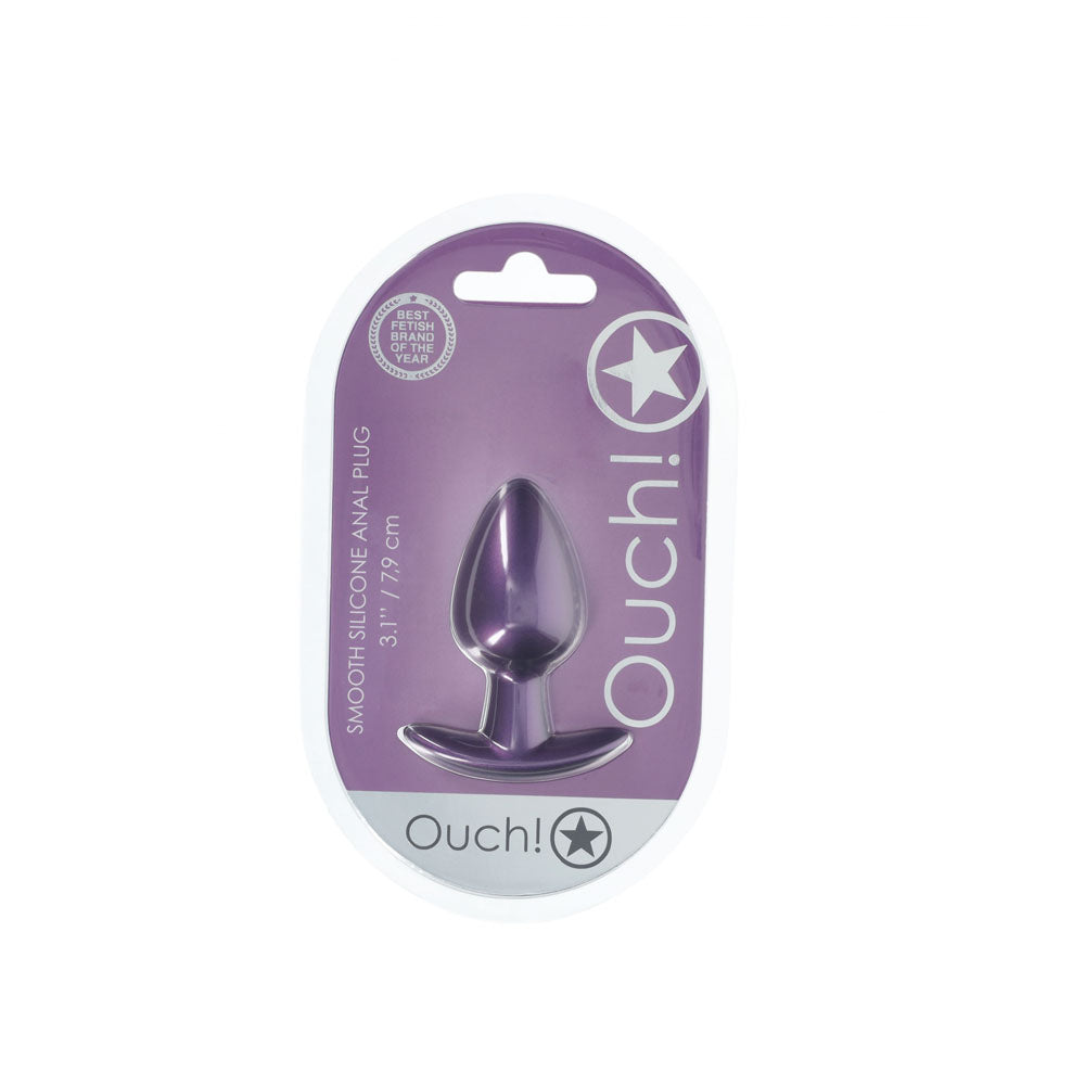 OUCH! Anal Plug Metallic Purple 7.9 cm Medium Butt Plug