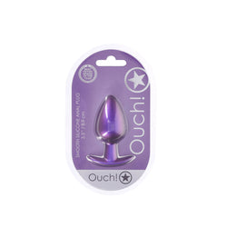 OUCH! Anal Plug Metallic Purple 8.9 cm Large Butt Plug