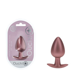 OUCH! Anal Plug Rose Gold 8.9 cm Large Butt Plug