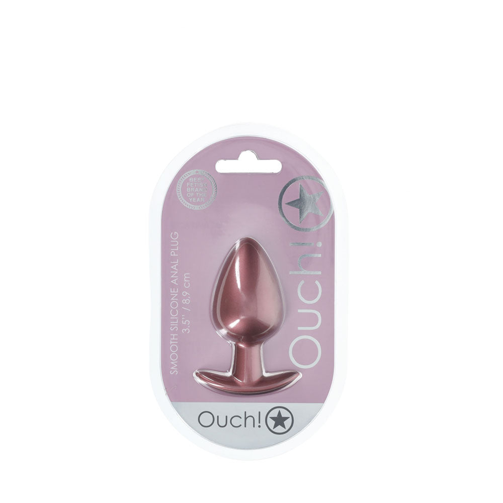 OUCH! Anal Plug Rose Gold 8.9 cm Large Butt Plug