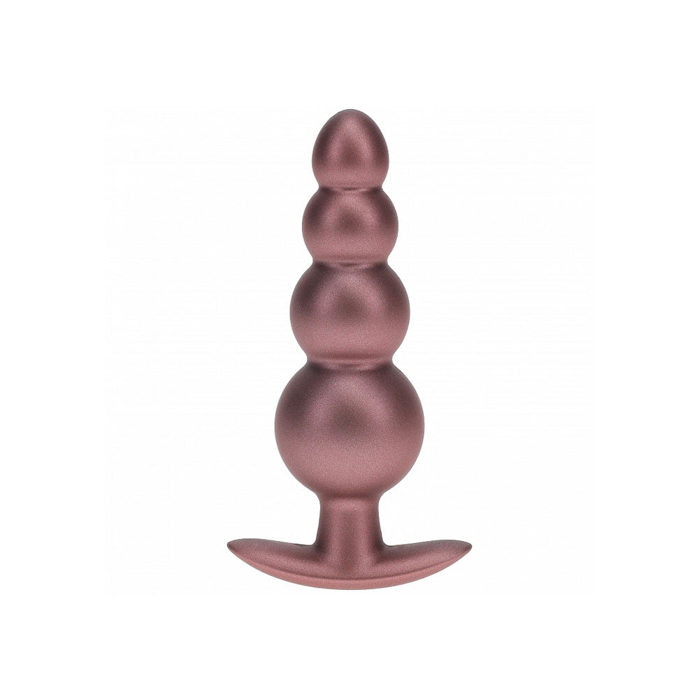 OUCH! Beaded Anal Plug Rose Gold 11.7 cm Butt Plug