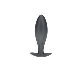 OUCH! Oval Anal Plug Gun Metal Grey 11.7 cm Butt Plug