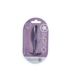 OUCH! Oval Anal Plug Metallic Purple 11.7 cm Butt Plug