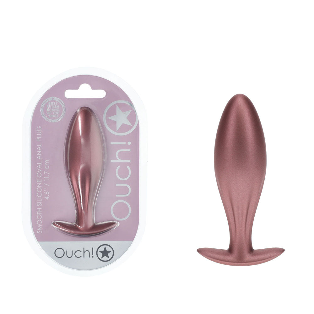 OUCH! Oval Anal Plug Rose Gold 11.7 cm Butt Plug