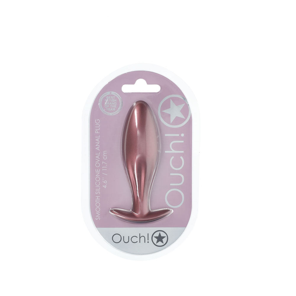 OUCH! Oval Anal Plug Rose Gold 11.7 cm Butt Plug