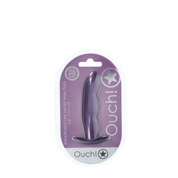 OUCH! Finger Anal Plug Metallic Purple 11.7 cm Butt Plug