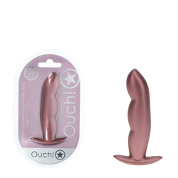 OUCH! Finger Anal Plug Rose Gold 11.7 cm Butt Plug