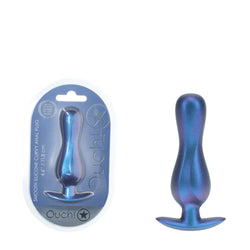 OUCH! Curvy Anal Plug Metallic Blue 11.7 cm Butt Plug