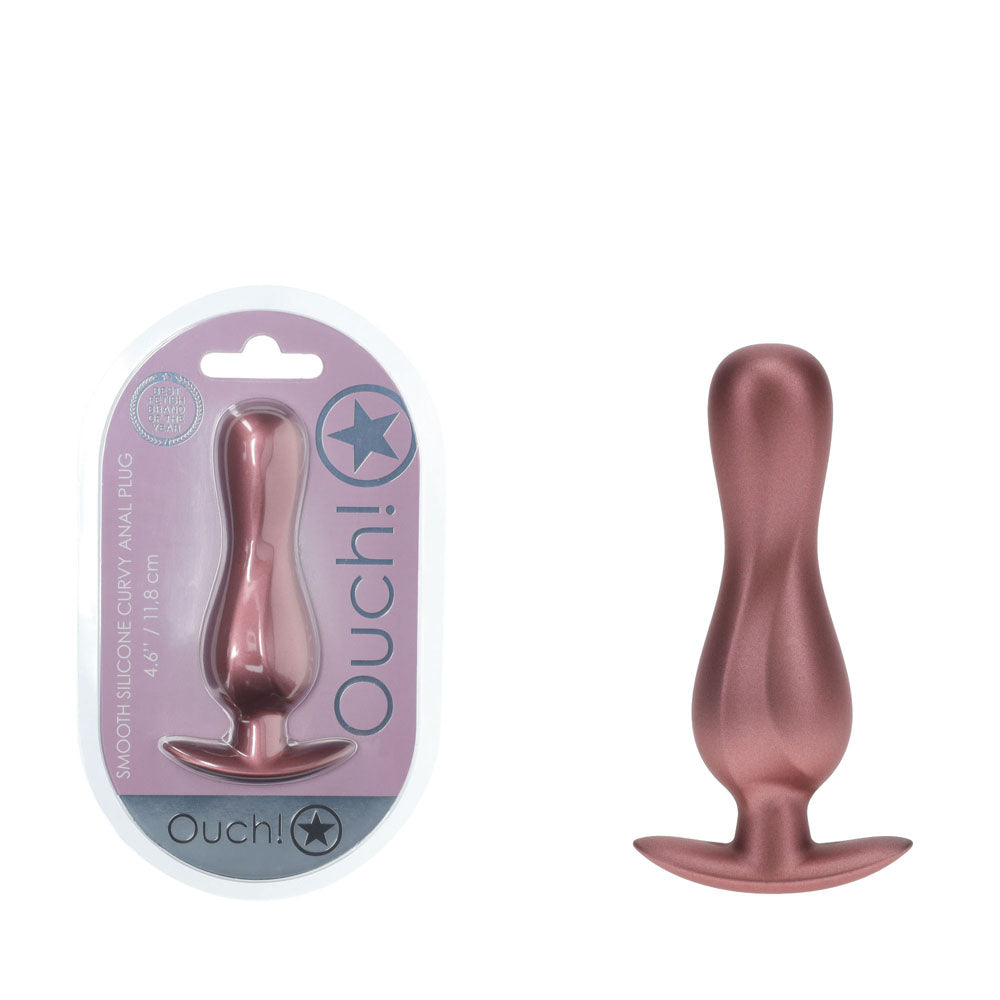 OUCH! Curvy Anal Plug Rose Gold 11.7 cm Butt Plug