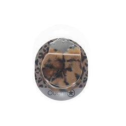 OUCH! Heavy-Duty Fluffy Cuffs Leopard Fluffy Restraints