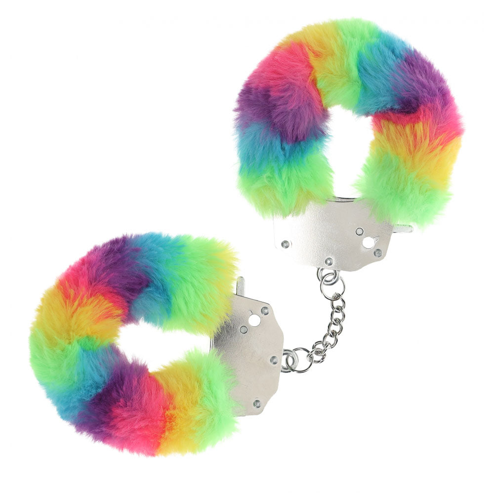 OUCH! Heavy-Duty Fluffy Cuffs Multicoloured Fluffy Restraints