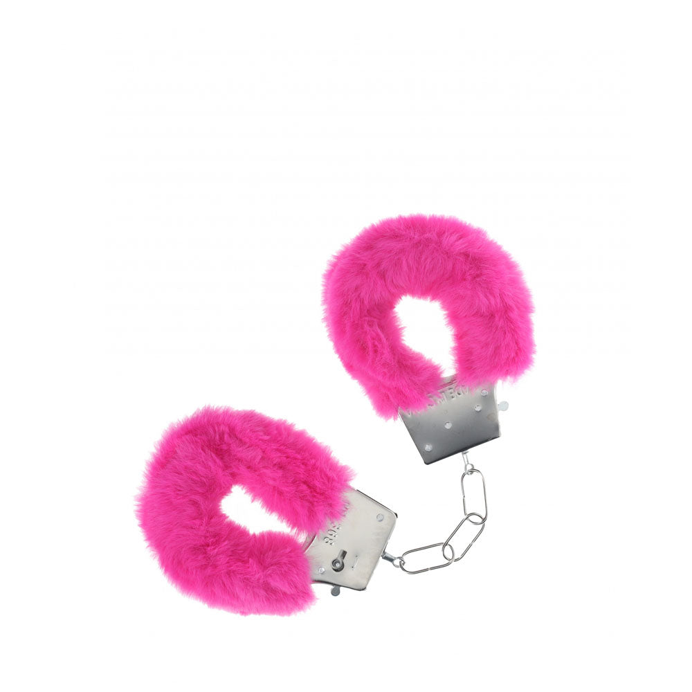 OUCH! Classic Fluffy Cuffs Pink Fluffy Restraints