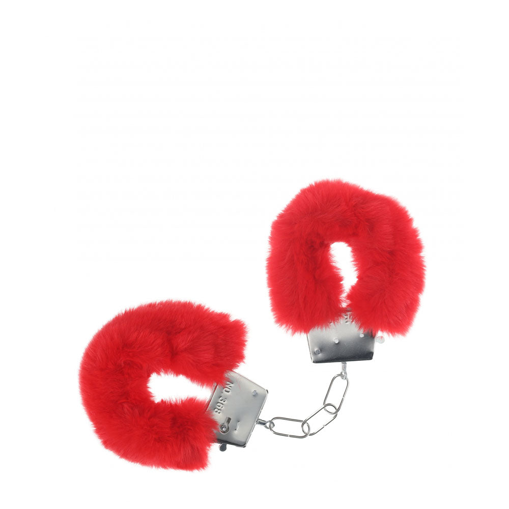 OUCH! Classic Fluffy Cuffs Red Fluffy Restraints