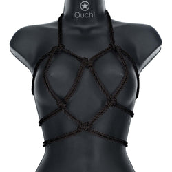 OUCH! Bondage Rope - 10 M - Black - Black Nylon Bondage Rope - 10 metre Length