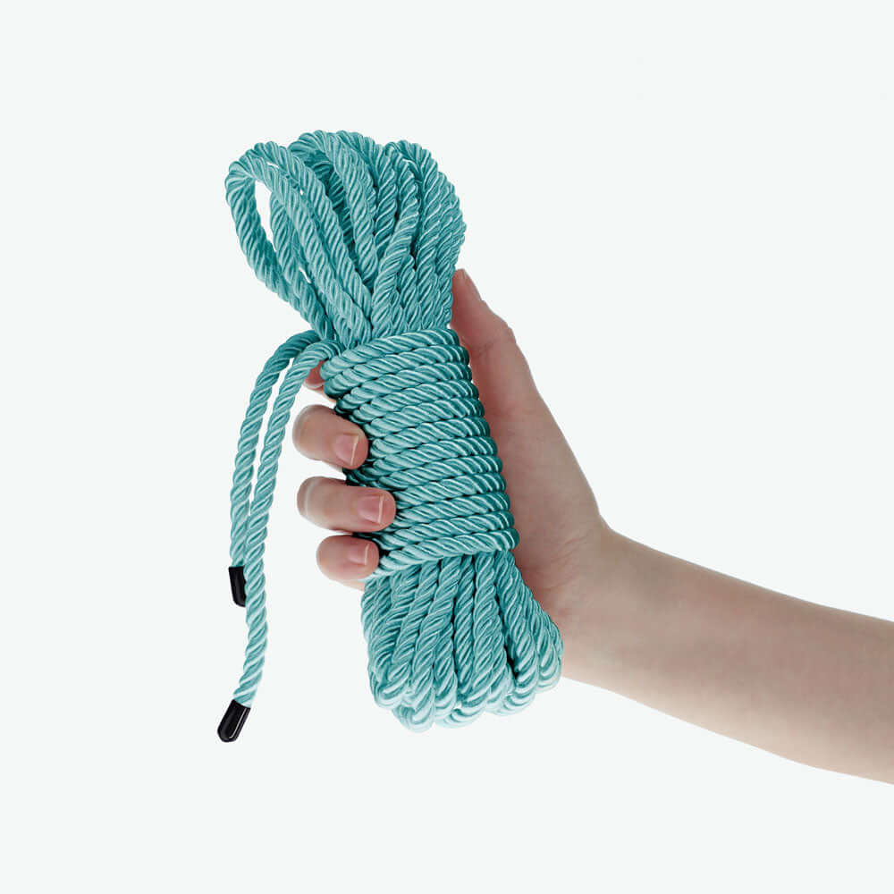 OUCH! Bondage Rope - 10 M - Blue - Blue Nylon Bondage Rope - 10 metre Length