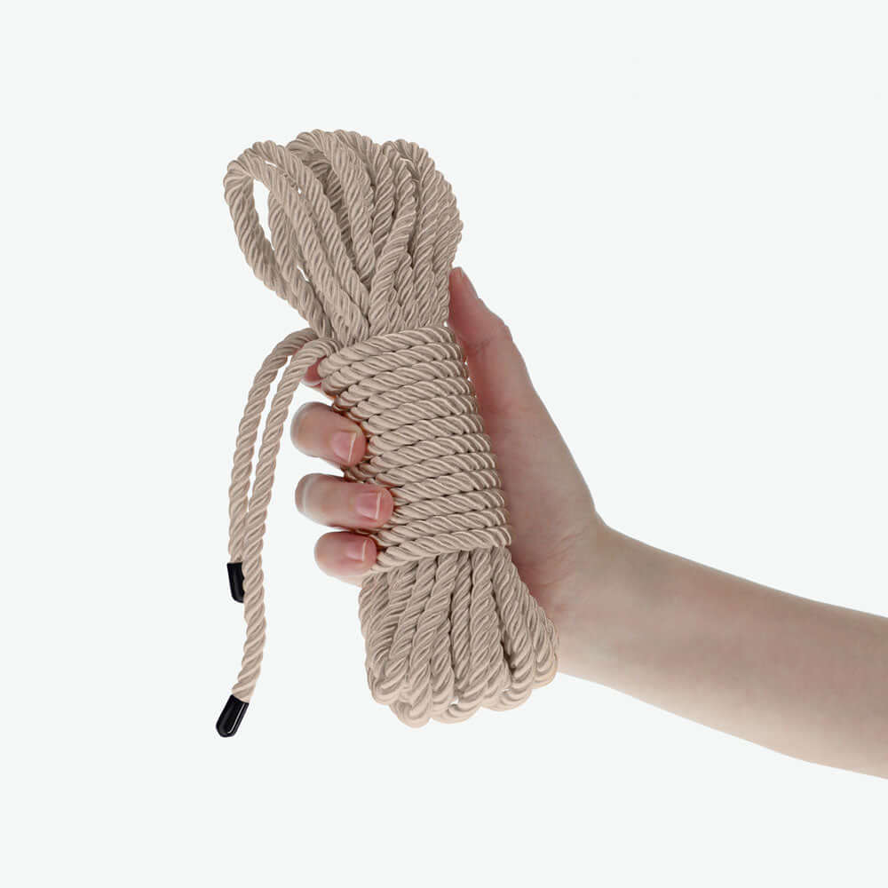 OUCH! Bondage Rope - 10 M - Gold - Gold Nylon Bondage Rope - 10 metre Length