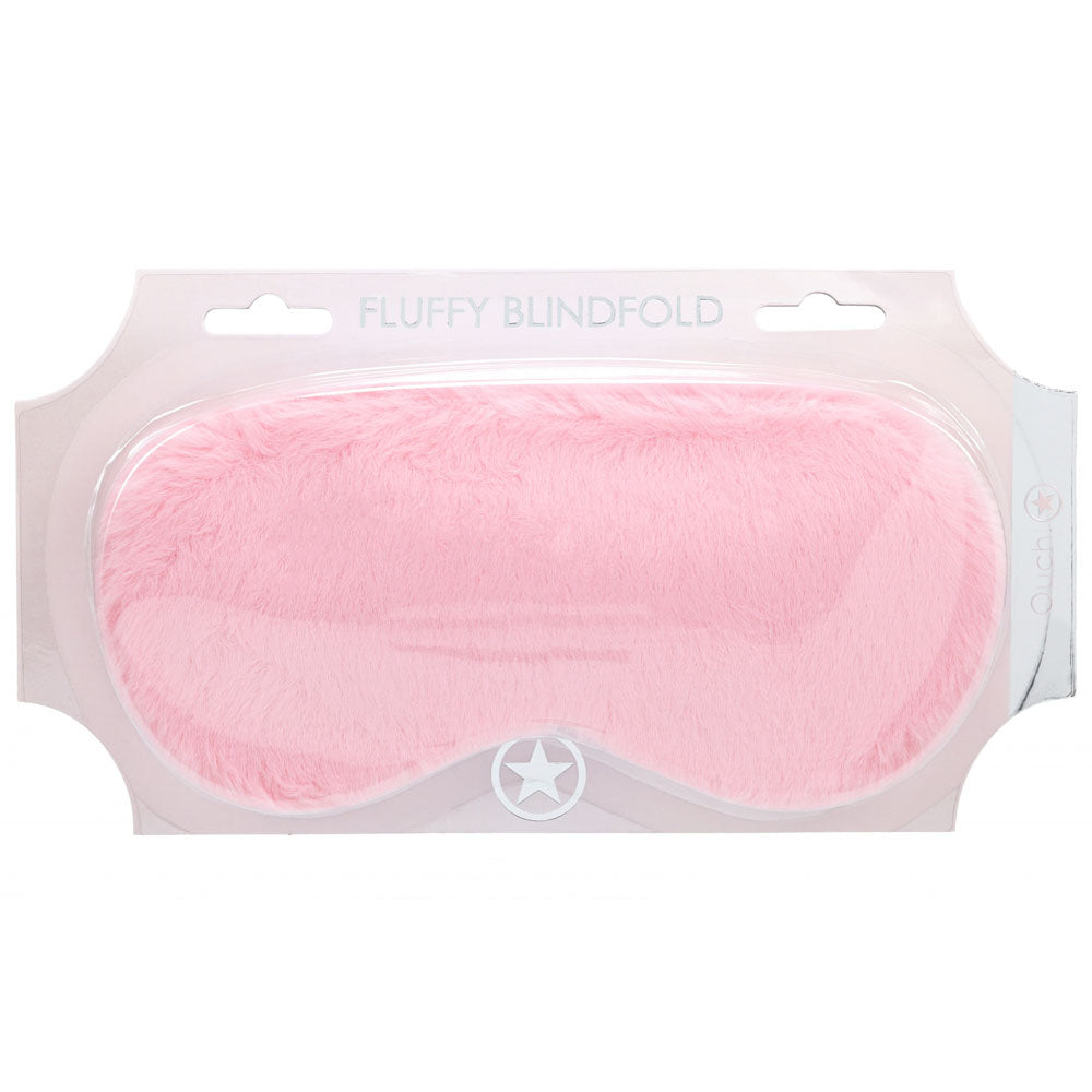 OUCH! Fluffy Mask - Powder Pink - Pink Fluffy Eye Mask