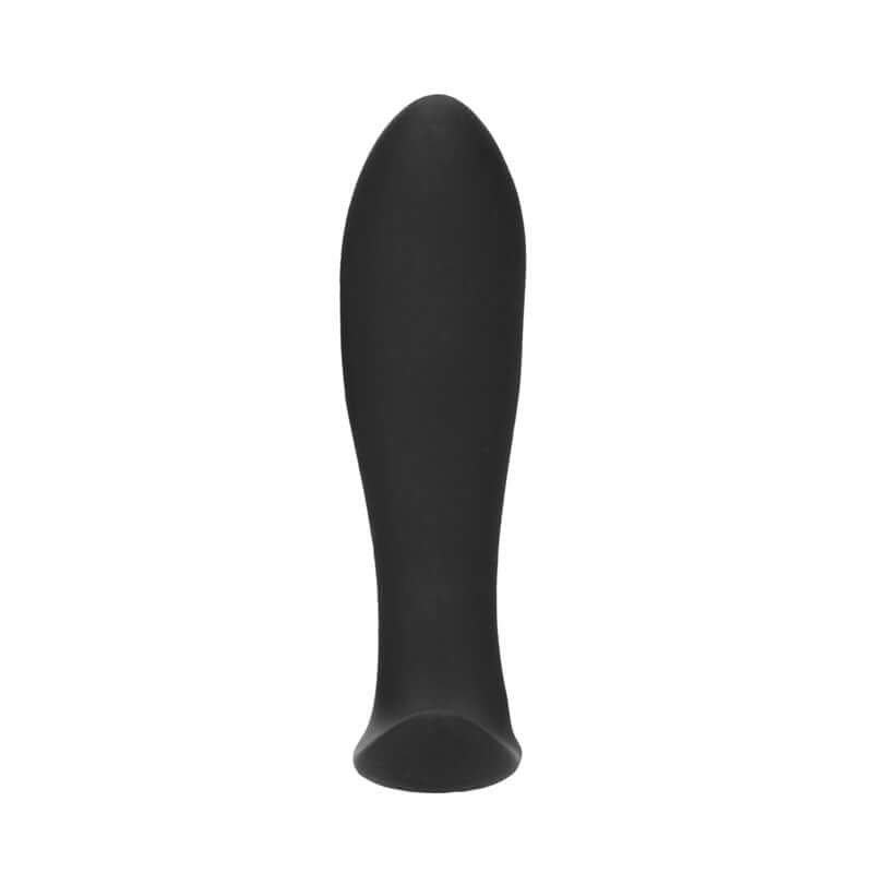 OUCH! e-Stim & Vibrating Butt Plug with Wireless Remote - Black 12.3 cm USB Rechargeable Vibrating Butt Plug with e-Stim
