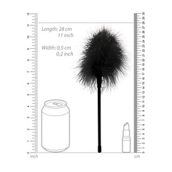 OUCH! & White Feather Tickler Black Feather Crop