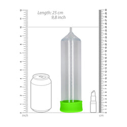 OUCH! Glow In The Dark Classic Penis Pump - Clear/Green Penis Pump