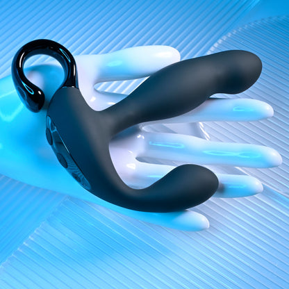 Playboy Pleasure COME HITHER Black 13.2 cm Vibrating Prostate Massager
