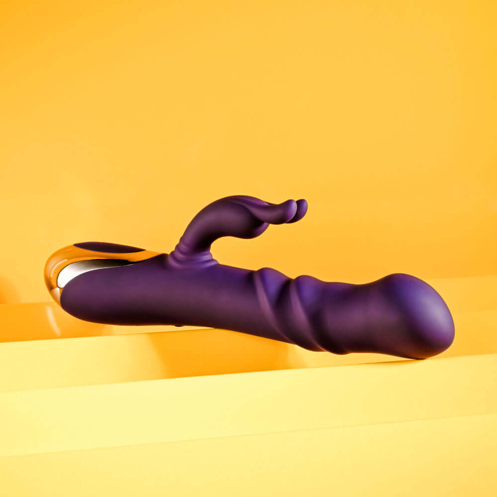 Playboy Pleasure BUNNY PUNCH - Purple 24.4 cm USB Rechargeable Twirling Rabbit Vibrator