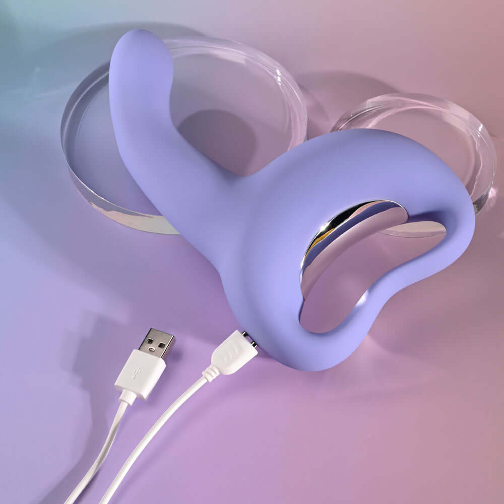 Playboy Pleasure NICE TO MEET YOU - Purple 19.5 cm USB Rechargeable Vibrator