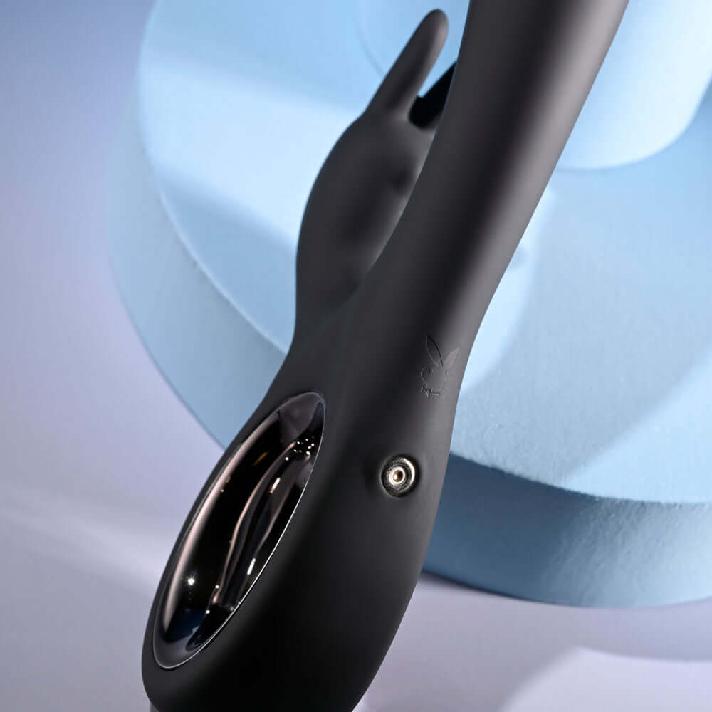 Playboy Pleasure LATE NIGHT BUNNY - Black 20 cm USB Rechargeable Rabbit Vibrator