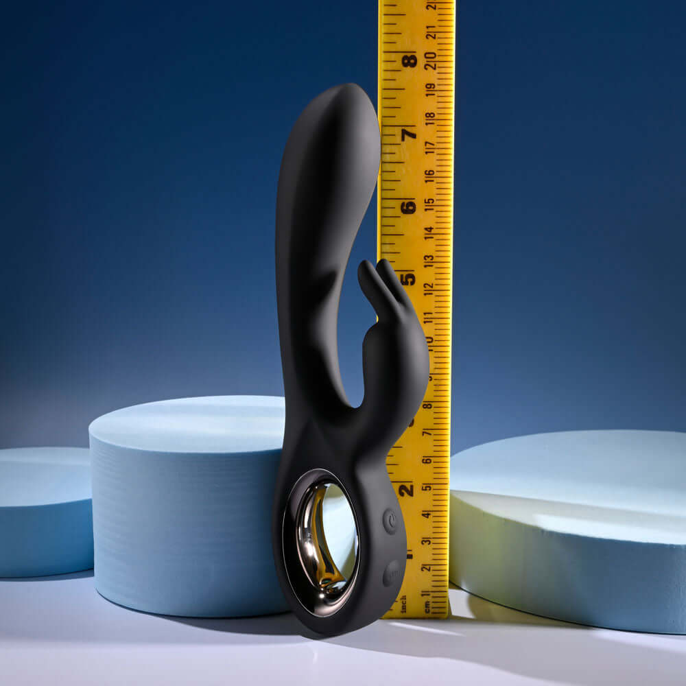 Playboy Pleasure LATE NIGHT BUNNY - Black 20 cm USB Rechargeable Rabbit Vibrator