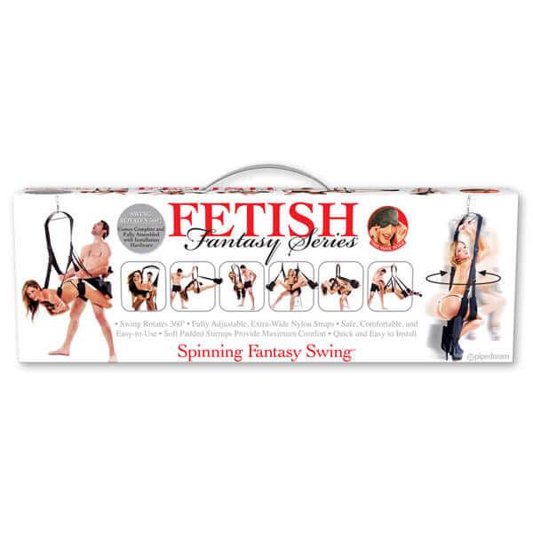 Fetish Fantasy Series Spinning Fantasy Swing Black