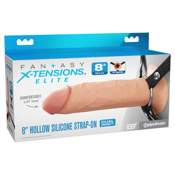 FX Elite 8'' Silicone Hollow Strap-On Flesh 20 cm