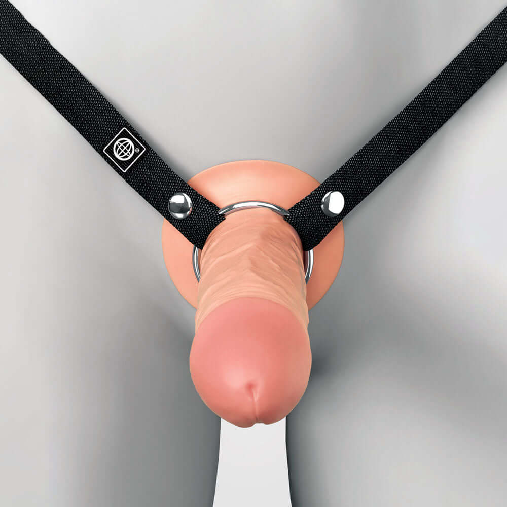 Fantasy X-Tensions Elite 5'' Silicone Hollow Strap-On - Flesh - Flesh 14 cm Hollow Strap-On