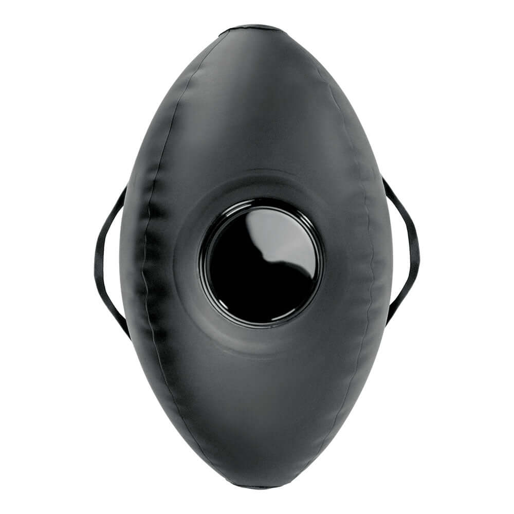Fetish Fantasy Series Body Dock Inflatable Love Ball - Black Inflatable Cushion with Black 15.2 cm Dildo