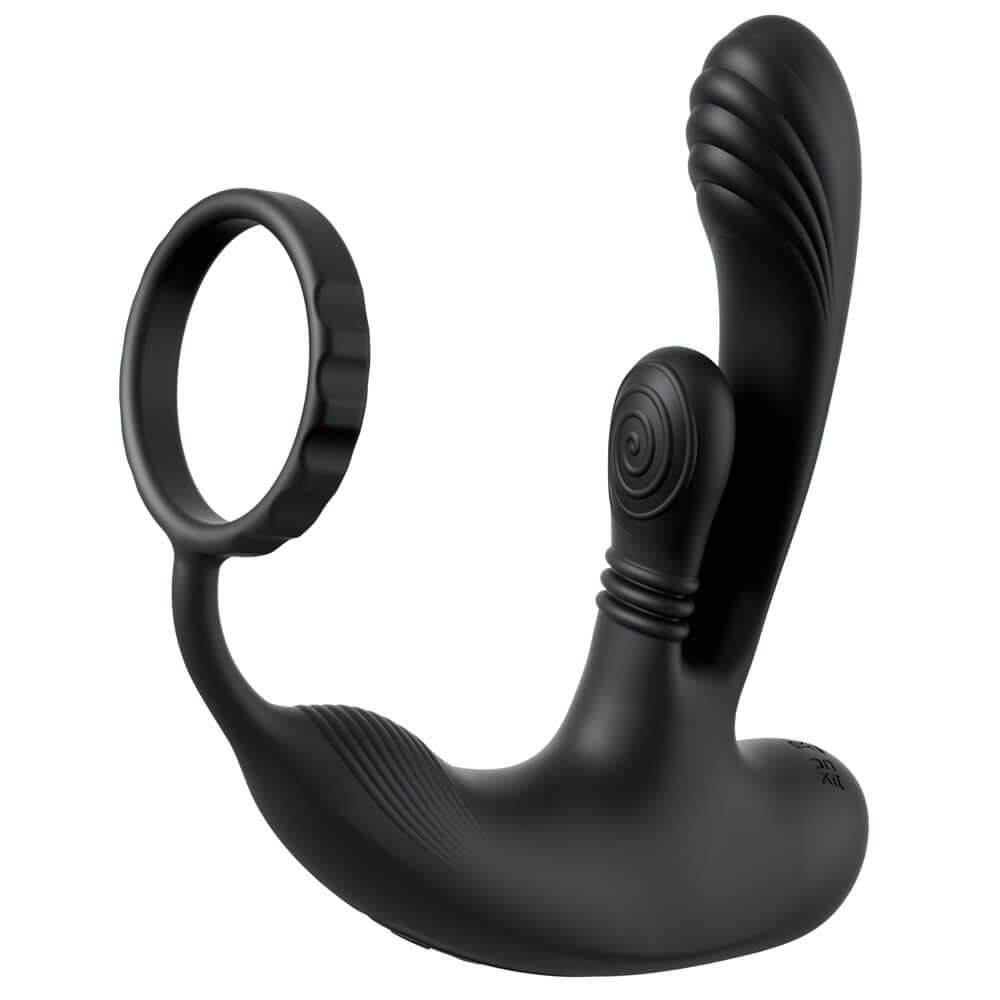 Anal Fantasy Elite Ass-Gasm intiMotion - Black USB Rechargeable Quad Motor Prostate Massager with Remote