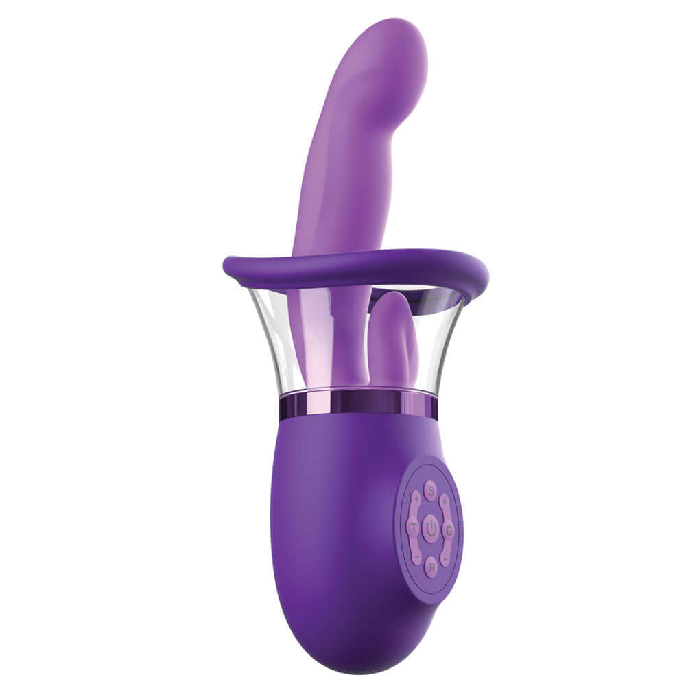 Fantasy For Her Ultimate Pleasure Pro Plus - Purple USB Rechargeable Sucking Licking & Flicking Vibrator