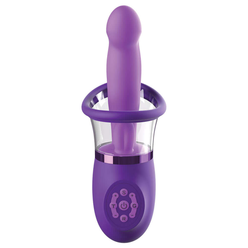 Fantasy For Her Ultimate Pleasure Pro Plus - Purple USB Rechargeable Sucking Licking & Flicking Vibrator