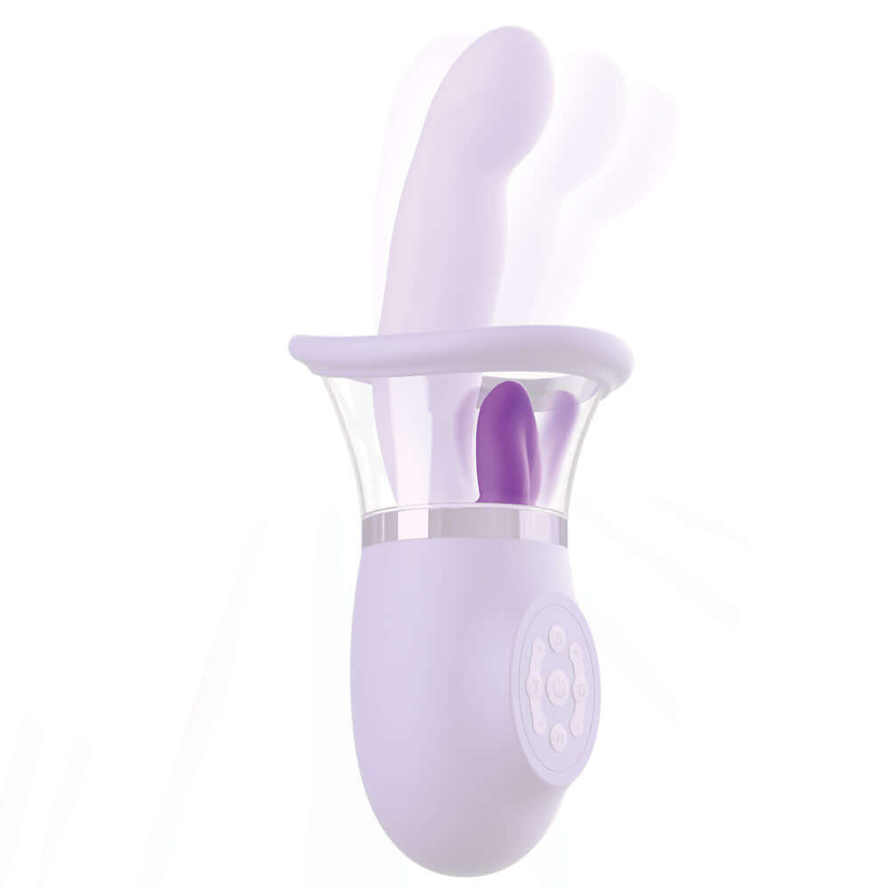 Fantasy For Her Ultimate Pleasure Pro Plus - Purple USB Rechargeable Sucking Licking & Flicking Vibrator
