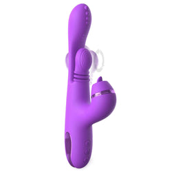 Fantasy For Her IntiMotion Pulse Pro - Purple 24 cm USB Rechargeable Swirling & Flicking Rabbit Vibrator